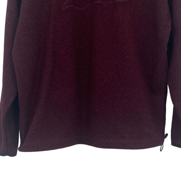 Pink‎ Victoria’s Secret 1/4 Zip Pullover Fleece Jacket Burgundy Medium - Picture 7 of 10